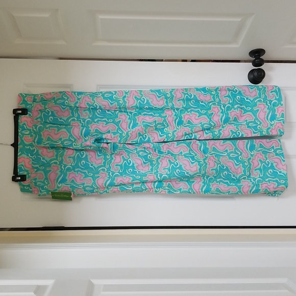 Lilly Pulitzer Beach Pant  Turquoise Lock Me Up - Picture 4 of 11